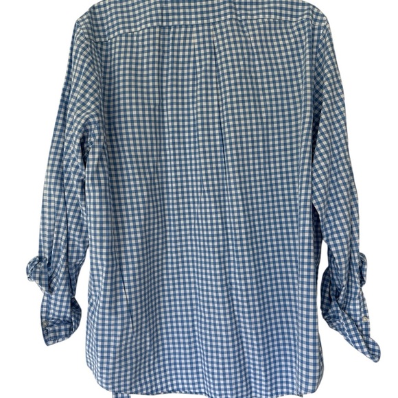 Vineyard Vines Blue Casual Button Down Shirt Gingham - Picture 2 of 3